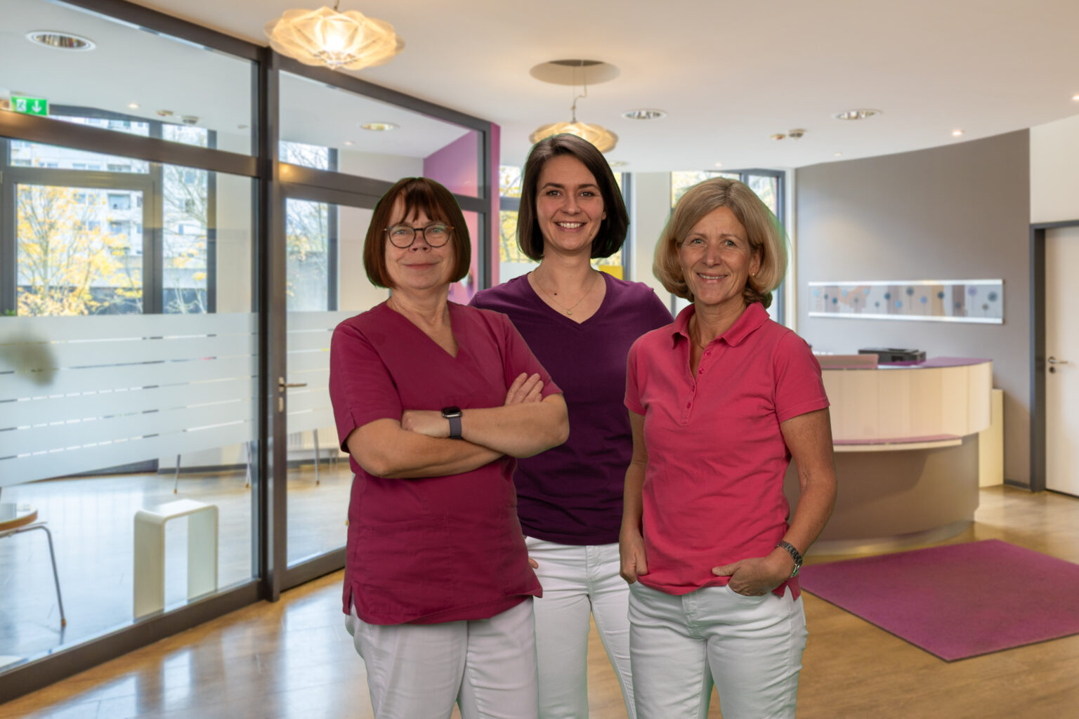 von links: Dr. U. Ahlschwede / R. Löhr-Schulz / A. Kumpf in Laatzen